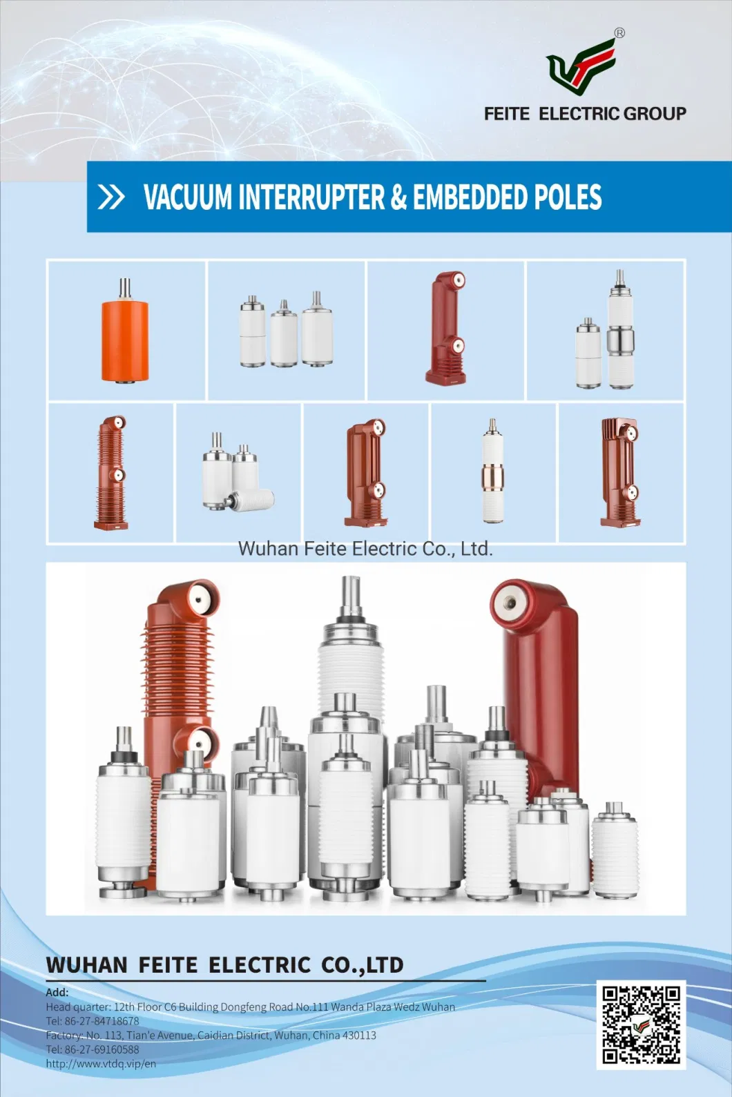 Medium Voltage Switchgear 12kv, 2000A, 40ka Circuit Breaker Embedded Poles Vacuum Arc Extinguishing Chamber Embedded Pole