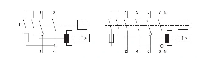 Nfin Series Residual Current Circuit Breaker RCD 2p, 4p Electronic or Magnetic Type a, AC Model